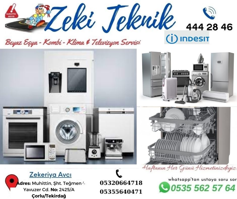 Çorlu İndesit Beyaz Eşya Servisi